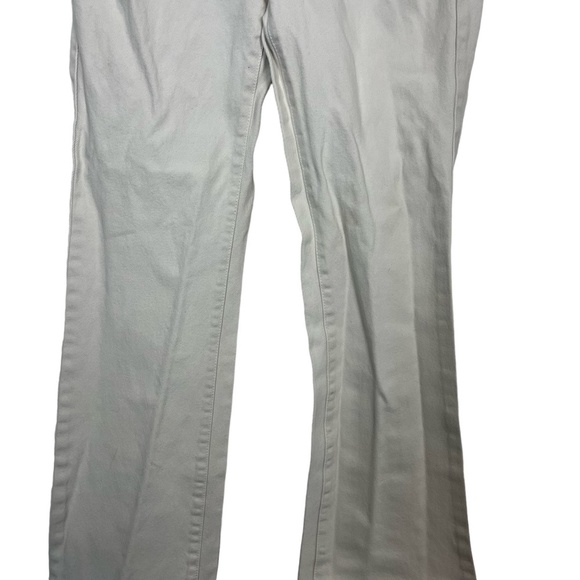 MICHAEL KORS White Blue Ribbon Waist Band Bootcut Boot Cut !00% Cotton Jeans 4 - Picture 5 of 16